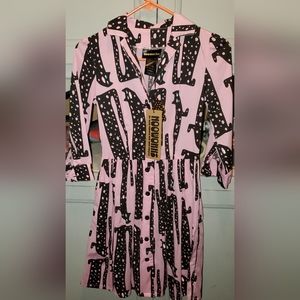 Nooworks xsmall pink cat Betty dress